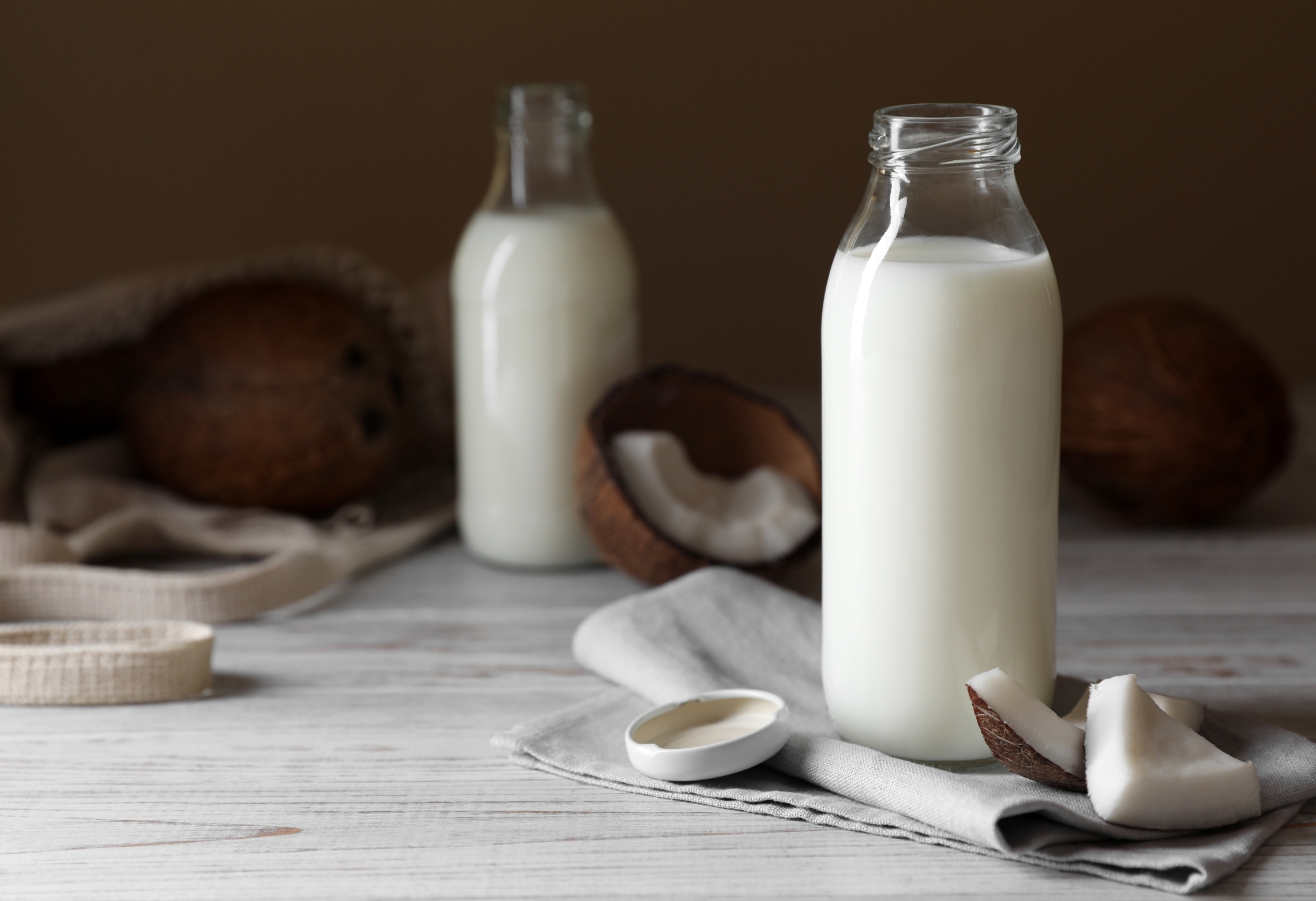 Lapte de cocos în bucătăria restaurantelor