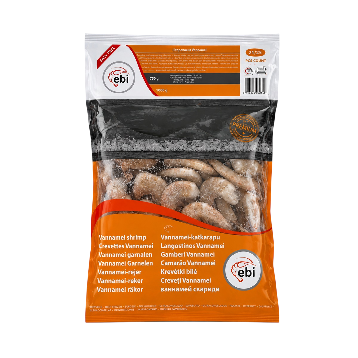 Crevete 21/25 fara cap, cruzi decorticati (1kg)