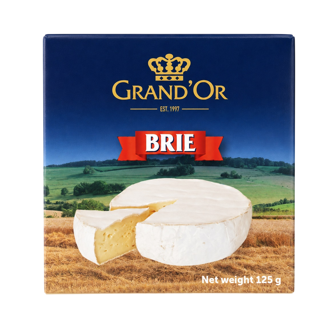 Brinza moale cu mucegai alb Brie 50 % Grand'Or (125gr)