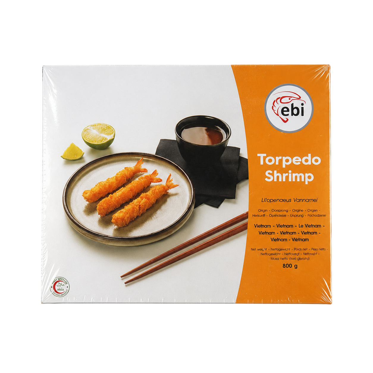 Crevete 26/30 in pesmeti panko  "Torpedo" (800gr)