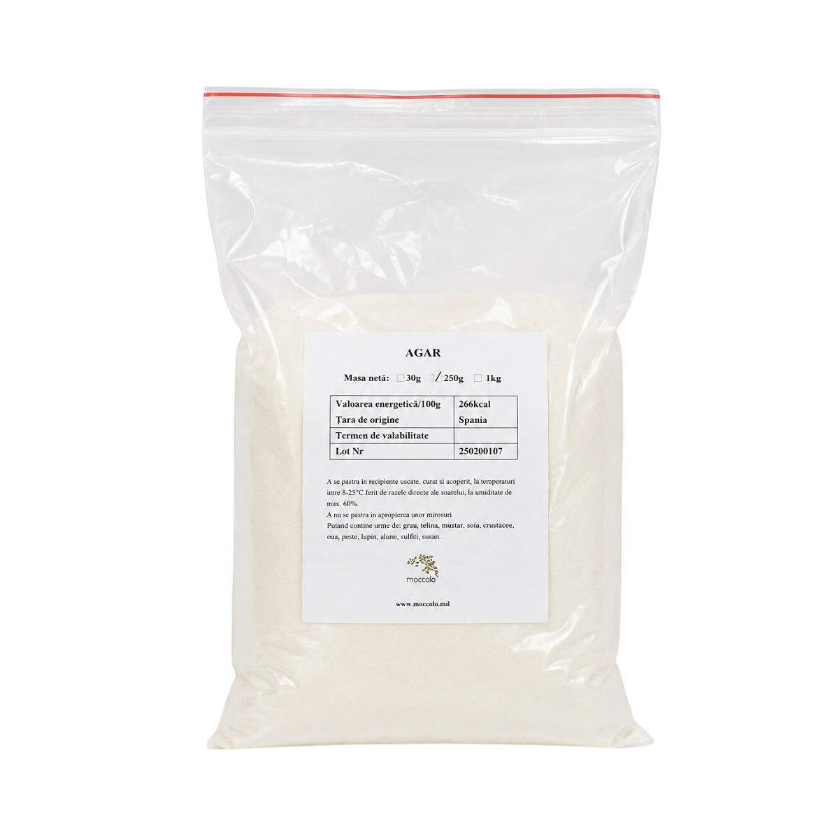 Agar-agar (0,250 kg)