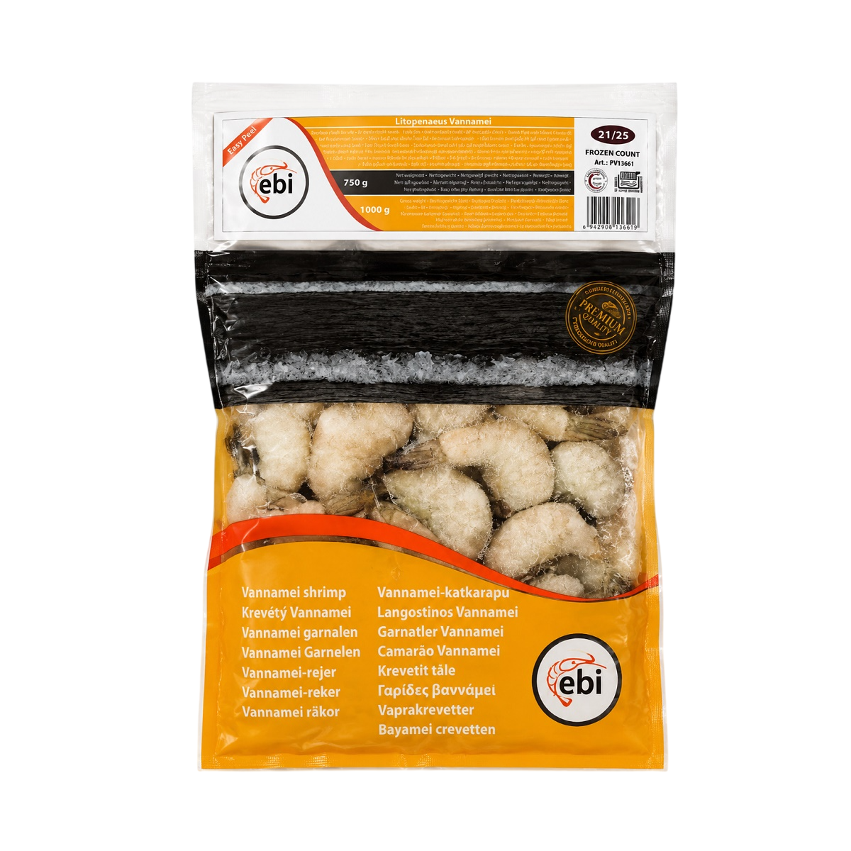 Crevete 21/25 fara cap, cu taietura (1kg)