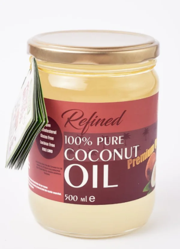 Ulei de cocos REFINED (500 ml)