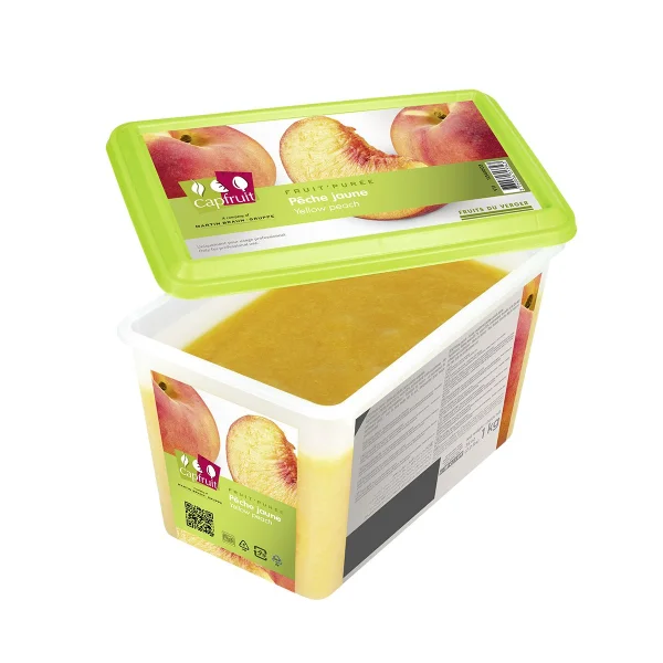 Piure congelat de Piersici galbeni (1kg)
