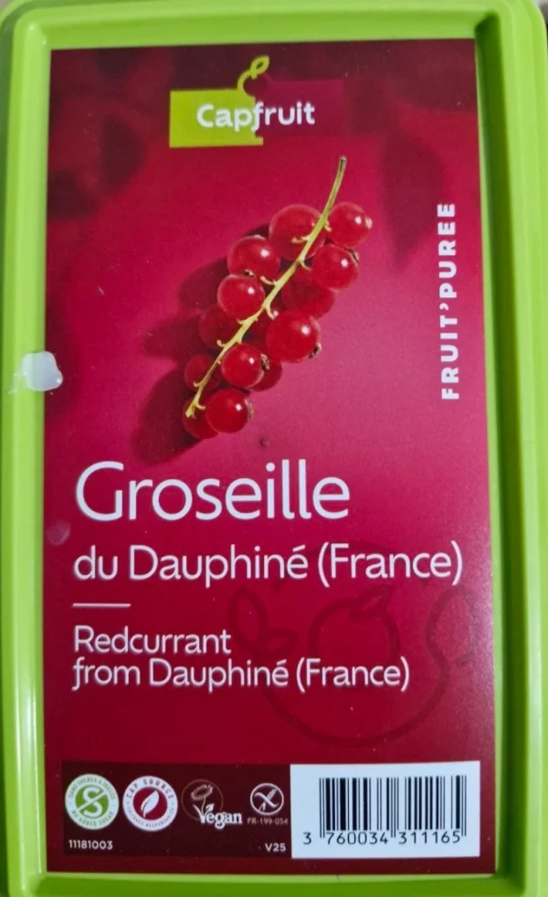 Piure congelat din coacaza rosie (1kg)