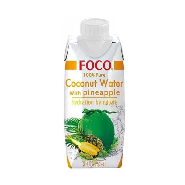 Apa de cocos cu Ananas ''Foco'' (330 ml)