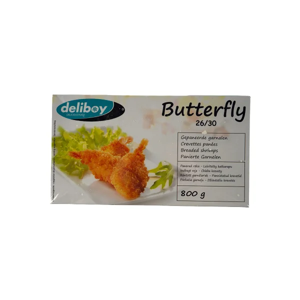 Crevete 26/30 in pesmeti panko "Butterfly" (800gr)