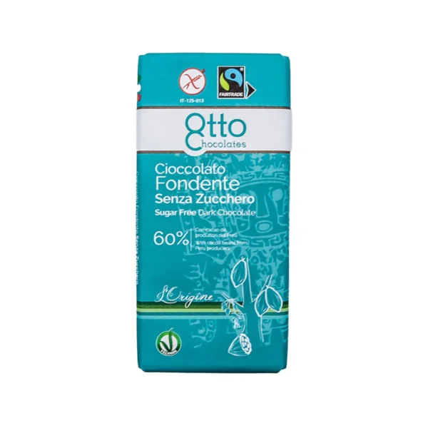 Ciocolata neagra 60% fara zahar Otto (100 gr)