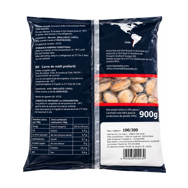 Midii carne 100/200 (1kg)