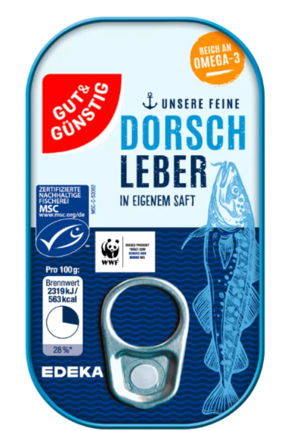 Ficat de cod natural (120 g)