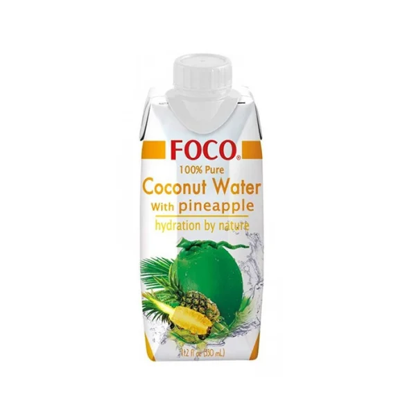 Apa de cocos cu Ananas '' Foco'' (330 ml)