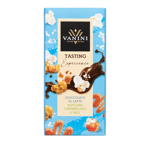 Ciocolata cu lapte Popcorn caramelizat si sare (75 g)