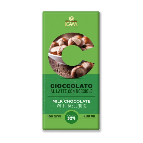 Ciocolata cu lapte si alune 32% 100gr
