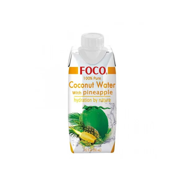 Apa de cocos cu Ananas '' Foco'' (330 ml)
