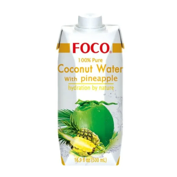 Apa de cocos cu Ananas ''Foco'' (500 ml)