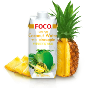Натуральная кокосовая вода с ананасом Foco (500 мл) Кокосовая вода с ананасом