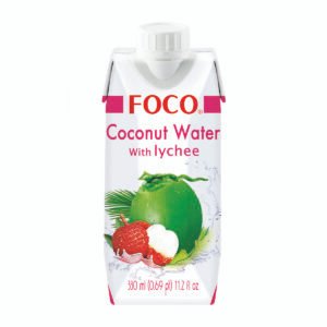 Натуральная кокосовая вода с личи Foco (330 мл)